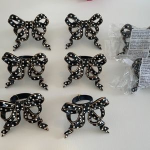MacKenzie Childs - Napkin Rings BOW - $15